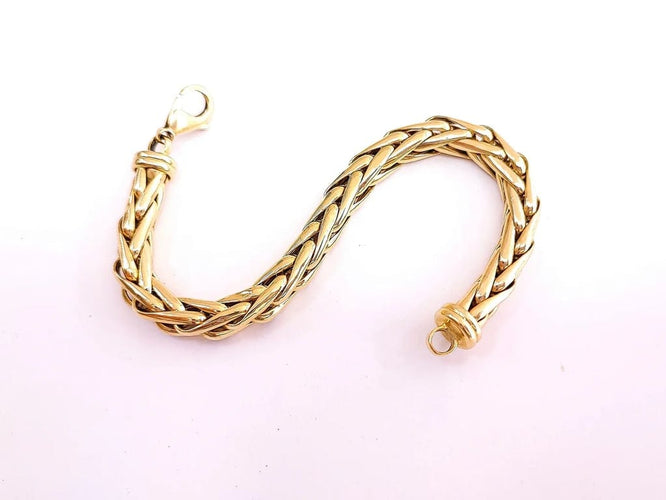 Bracelet Bracelet maille palmier en or jaune 18 carats 58 Facettes BRAC.palm.484.8