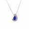 Pendentif Pendentif design en or blanc 18K avec saphir et diamants 58 Facettes Pdf.Sap.P.Design