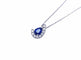 Pendentif Pendentif design en or blanc 18K avec saphir et diamants 58 Facettes Pdf.Sap.P.Design