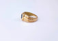 Bague 54.5 Bague jonc en or jaune 18K et saphir 58 Facettes Bag.Jonc.Sap1597