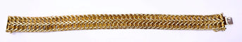 Bracelet Bracelet en or jaune 18 carats, maille anneaux entrelacés 58 Facettes BRA.sponge.263