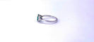 Bague 55 Bague en or blanc 18K avec émeraude et diamants 58 Facettes Bag.Emr.FA.32