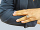 Bague 55 Bague Tank en or rose 18K sertie d’une aigue-marine 58 Facettes BagTank.A.M-1725