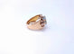 Bague 55 Bague Tank en or rose 18K sertie d’une aigue-marine 58 Facettes BagTank.A.M-1725