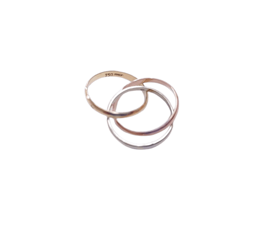Bague 54.5 Alliance trois ors en or 18K (750‰) 58 Facettes ALL.3OR-1758
