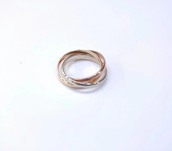 Bague 54.5 Alliance trois ors en or 18K (750‰) 58 Facettes ALL.3OR-1758