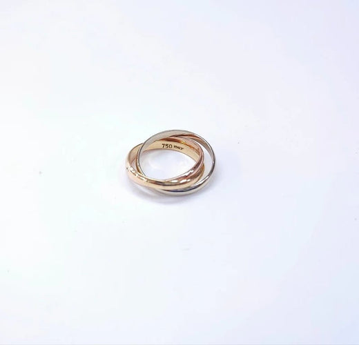 Bague 54.5 Alliance trois ors en or 18K (750‰) 58 Facettes ALL.3OR-1758