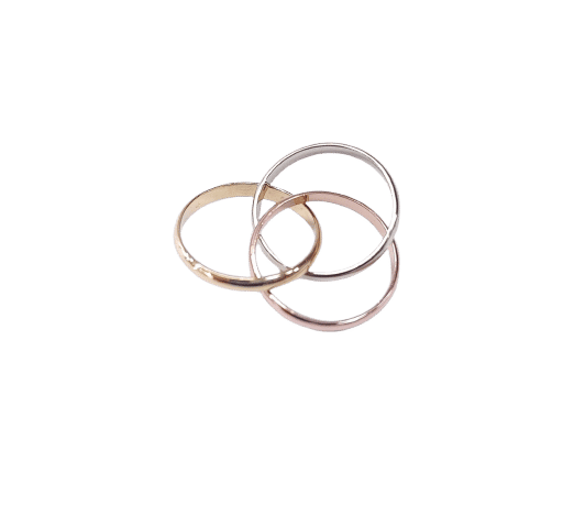 Bague 54.5 Alliance trois ors en or 18K (750‰) 58 Facettes ALL.3OR-1758