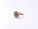 Bague 51 GEMMYO Lefkos - Bague marguerite en or rose 750, diamants 58 Facettes GYO.1722/2