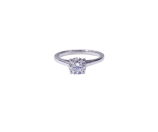 Bague 51.5 De Beers - Bague solitaire en platine avec diamant 1 carat 58 Facettes DEBEERS.1722