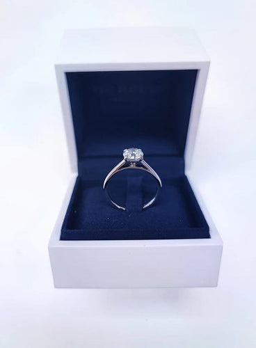 Bague 51.5 De Beers - Bague solitaire en platine avec diamant 1 carat 58 Facettes DEBEERS.1722