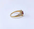 Bague 59 Bague jonc en or jaune 18K avec rubis et diamants 58 Facettes Bag.jonc.R-1801
