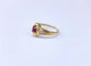 Bague 59 Bague jonc en or jaune 18K avec rubis et diamants 58 Facettes Bag.jonc.R-1801