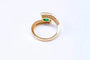 Bague 54 Bague émeraude et diamants en or jaune 18K 58 Facettes Bag.Em.cx.FA.53
