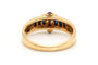Bague 52 Bague contemporaine en or jaune 18 carats sertie de diamants, rubis et saphirs 58 Facettes 23176