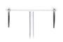 Boucles d'oreilles Créoles contemporaines en or blanc 18 carats et diamants 0,64 ct 58 Facettes 23087