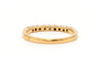 Bague 51 Alliance demi-américaine en or jaune 18 carats et diamants 58 Facettes 23232