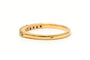 Bague 51 Alliance demi-américaine en or jaune 18 carats et diamants 58 Facettes 23232