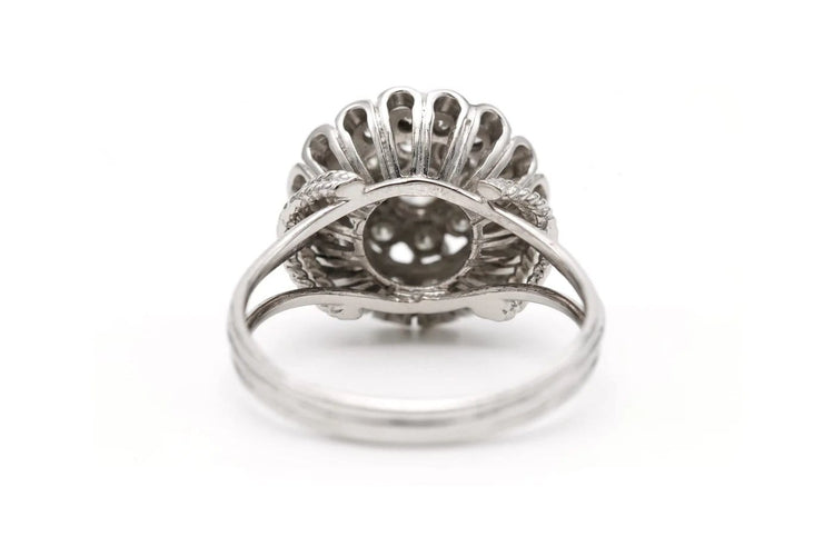 Bague 63 Années 50 - Bague en or blanc et diamants 58 Facettes 23281
