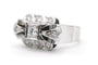 Bague 55 Art déco - Bague en or blanc et diamants 58 Facettes 23294
