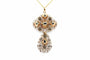 Pendentif Napoléon III - Pendentif en or jaune 18 carats et diamants taille rose 58 Facettes 23251