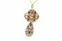 Pendentif Napoléon III - Pendentif en or jaune 18 carats et diamants taille rose 58 Facettes 23251