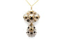 Pendentif Napoléon III - Pendentif en or jaune 18 carats et diamants taille rose 58 Facettes 23251