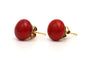Boucles d'oreilles Art Déco - Boucles d’oreilles en or jaune 18 carats et corail 58 Facettes B798