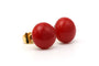 Boucles d'oreilles Art Déco - Boucles d’oreilles en or jaune 18 carats et corail 58 Facettes B798