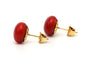 Boucles d'oreilles Art Déco - Boucles d’oreilles en or jaune 18 carats et corail 58 Facettes B798