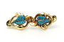 Broche Napoléon III - Broche en or jaune, perles et turquoises 58 Facettes 23349