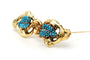 Broche Napoléon III - Broche en or jaune, perles et turquoises 58 Facettes 23349