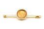 Broche Broche Napoléon III - Intaille sur agate en or jaune 18 carats 58 Facettes 23328