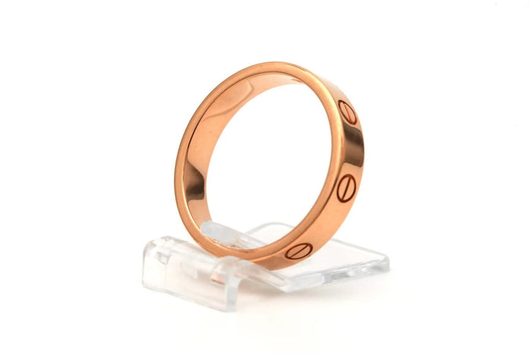Bague 56 Cartier Love - Bague en or rose 18 carats et diamant brillant 58 Facettes 23266