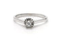 Bague 54 Art Déco - Bague en or blanc 18 carats et diamant taille brillant 58 Facettes 23336