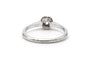 Bague 54 Art Déco - Bague en or blanc 18 carats et diamant taille brillant 58 Facettes 23336