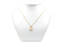 Pendentif Pendentif contemporain en or jaune 14 carats, nacre et diamants 58 Facettes B800