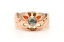 Bague 55 Art Déco - Bague en or jaune 18 carats sertie d’un diamant taille rose 58 Facettes B804