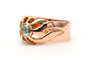 Bague 55 Art Déco - Bague en or jaune 18 carats sertie d’un diamant taille rose 58 Facettes B804