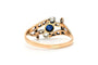 Bague 56 Art nouveau - Bague en or 18 carats, saphir et diamants 58 Facettes 23385