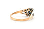 Bague 56 Art nouveau - Bague en or 18 carats, saphir et diamants 58 Facettes 23385