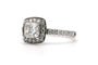 Bague 52 Bague contemporaine en or blanc 18 carats et diamants 58 Facettes 23394