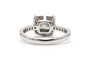 Bague 52 Bague contemporaine en or blanc 18 carats et diamants 58 Facettes 23394