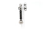 Boucles d'oreilles Art Déco - Boucles d’oreilles en or blanc 18 carats, perles et diamants taille rose 58 Facettes B808