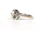 Bague 53 Bague Art déco en or blanc 18 carats sertie d’un diamant taille rose 58 Facettes B446