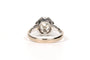 Bague 53 Bague Art déco en or blanc 18 carats sertie d’un diamant taille rose 58 Facettes B446