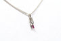 Pendentif Pendentif contemporain en or blanc, rubis et diamants 58 Facettes 21071