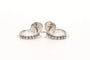 Boucles d'oreilles Boucles d'oreilles contemporaines en or blanc 18 carats et diamants 58 Facettes 21639