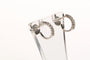 Boucles d'oreilles Boucles d'oreilles contemporaines en or blanc 18 carats et diamants 58 Facettes 21639