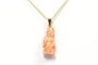 Pendentif Pendentif années 70 en or jaune 18 carats et corail 58 Facettes B455